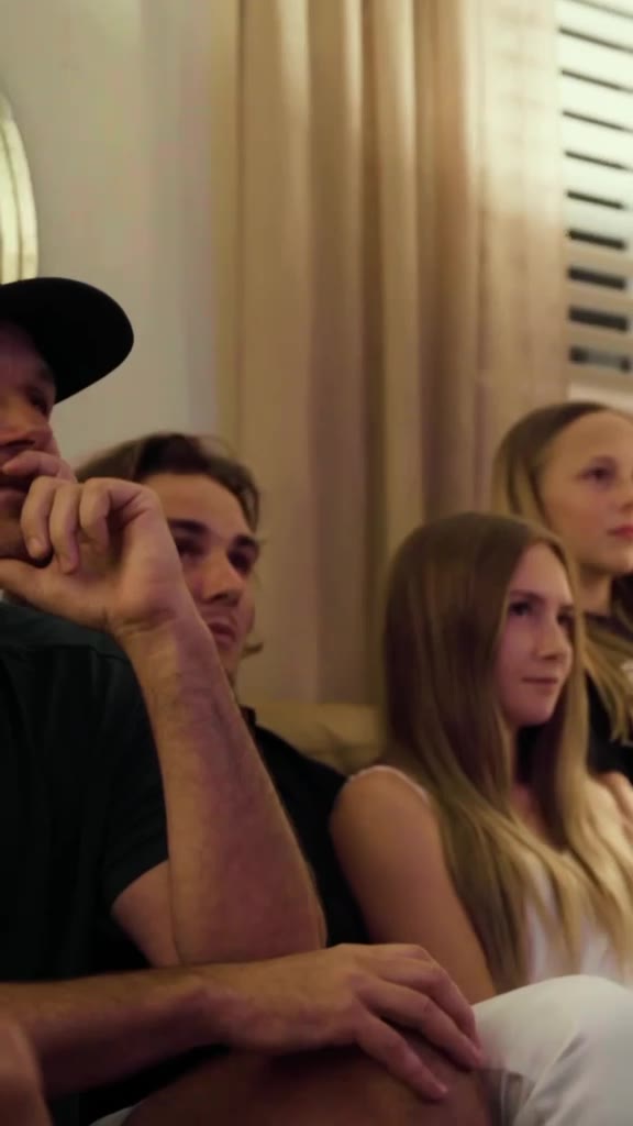 The Meccage family gathered on draft day